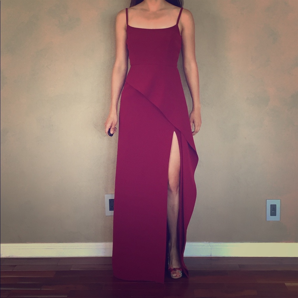 Bcbg wine dress size 0